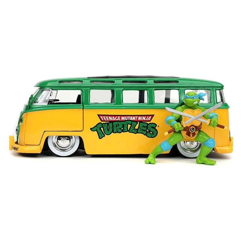 Jada1:24 1962 Volkswagen Retro Bus High Simulation Diecast Car Metal Alloy Model Car Toys For Children Gift Collection