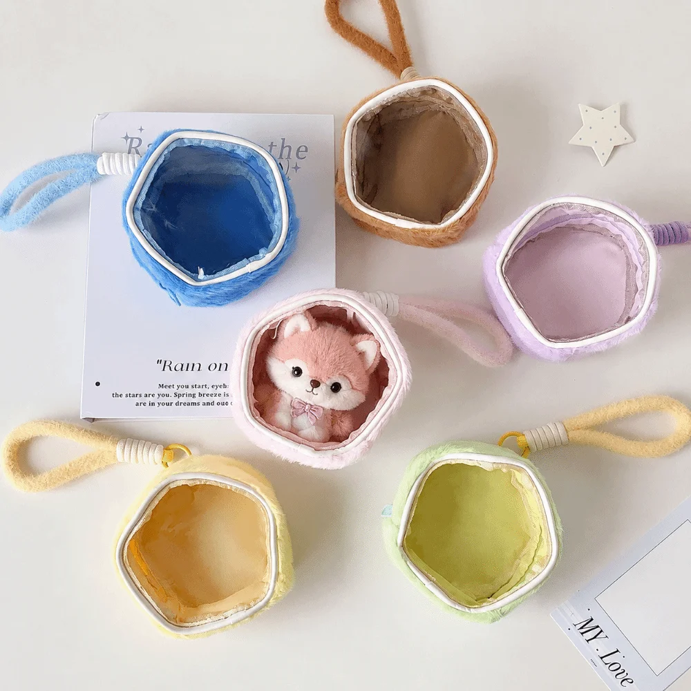 Durable Doll Display Ita Bag Waterproof Clear Storage Bag Dustproof Mini Doll Display Pouch Dolls