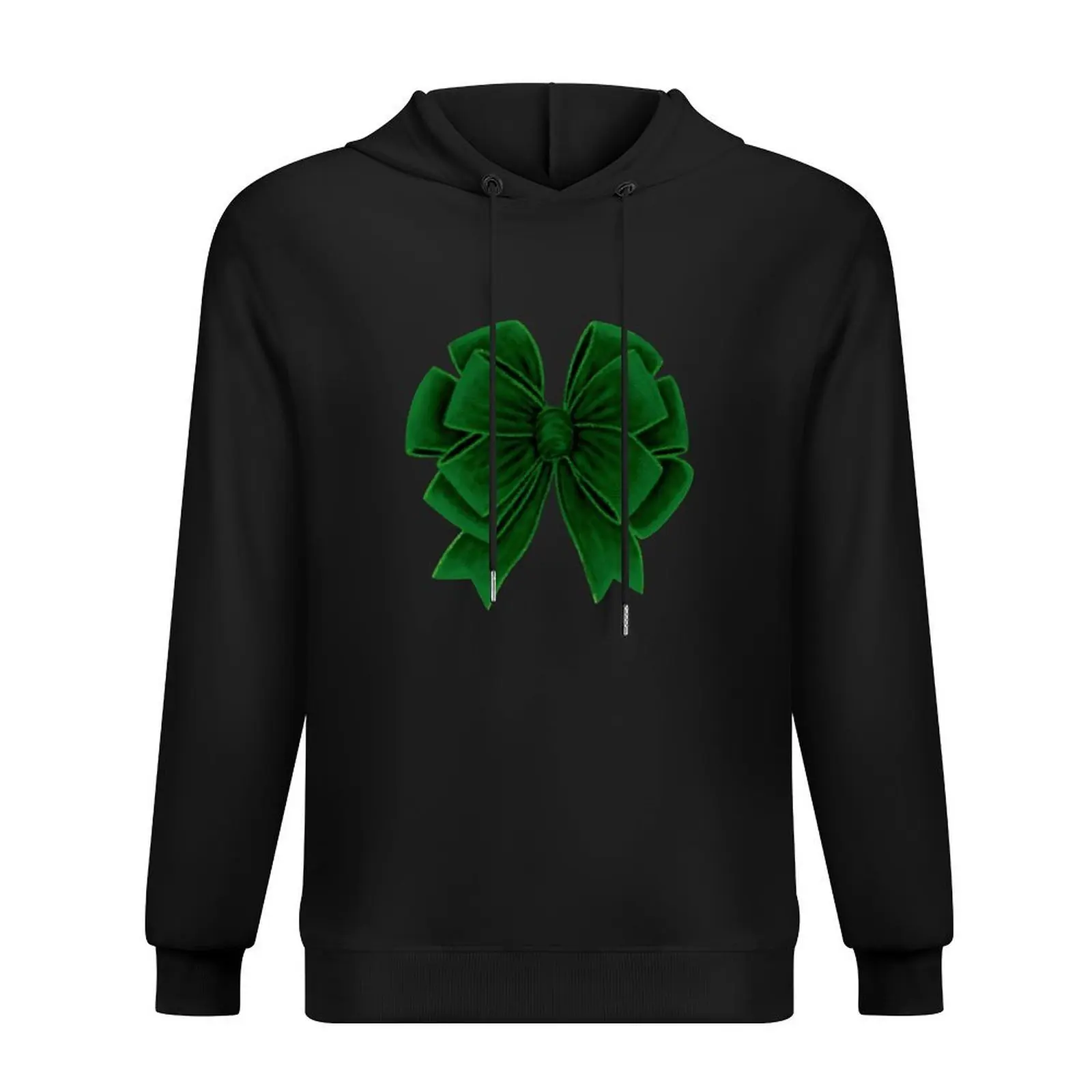 

Dark Green Bow Hoodie men clothes fashion men graphic t shirts men autumn clothes hoodie streetwear