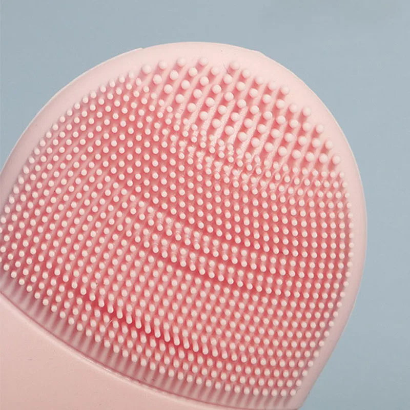 Silicone Facial Cleansing Brush Soft Remove Makeup Face Scrubber Blackhead Remover Cleaning Pores Double Head Facial Cleanser