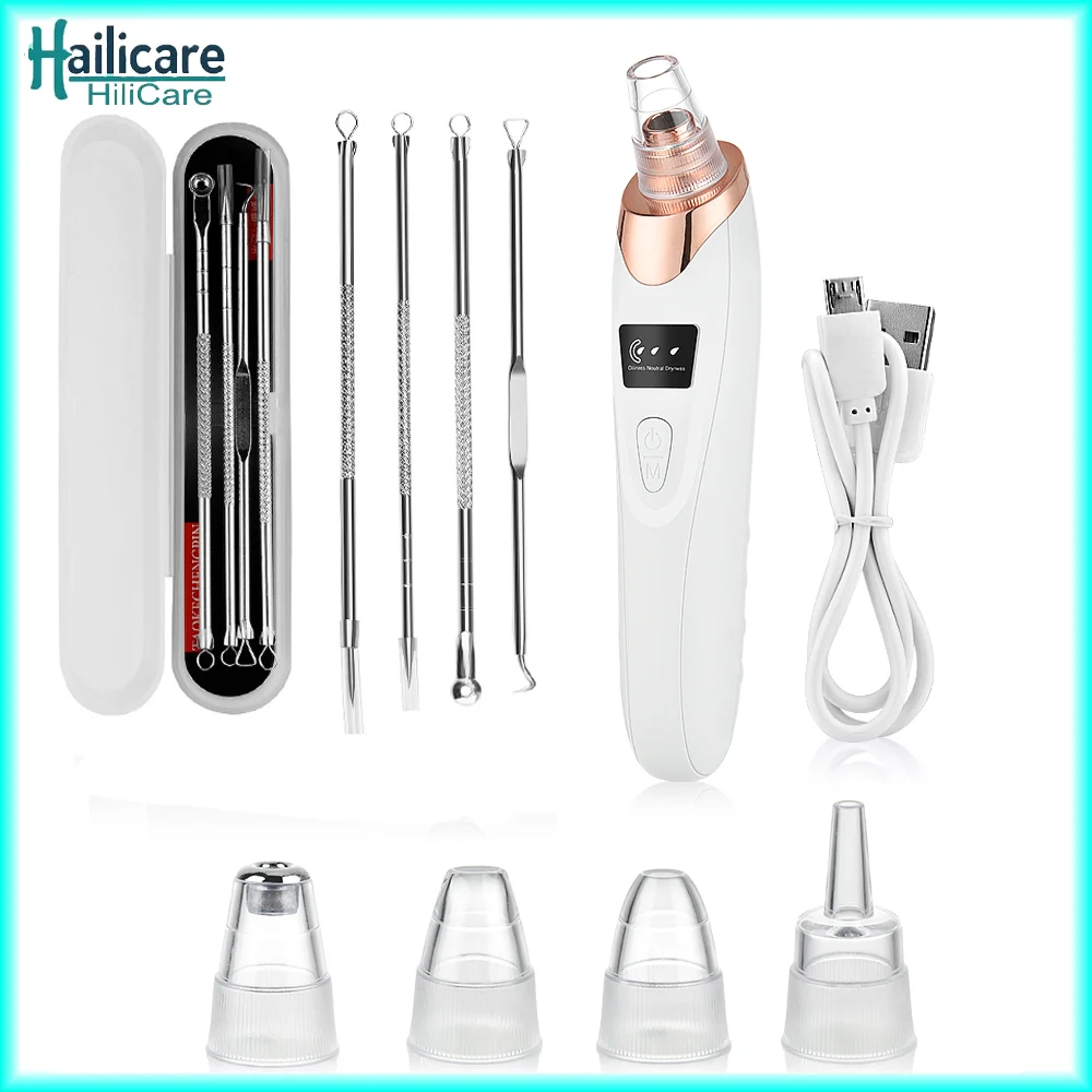 

Newest Electric Blackhead Remover Vacuum Pore Cleaner for Face&Nose Blackhead Removal Kit Electric Acne Facial Extractor Tool