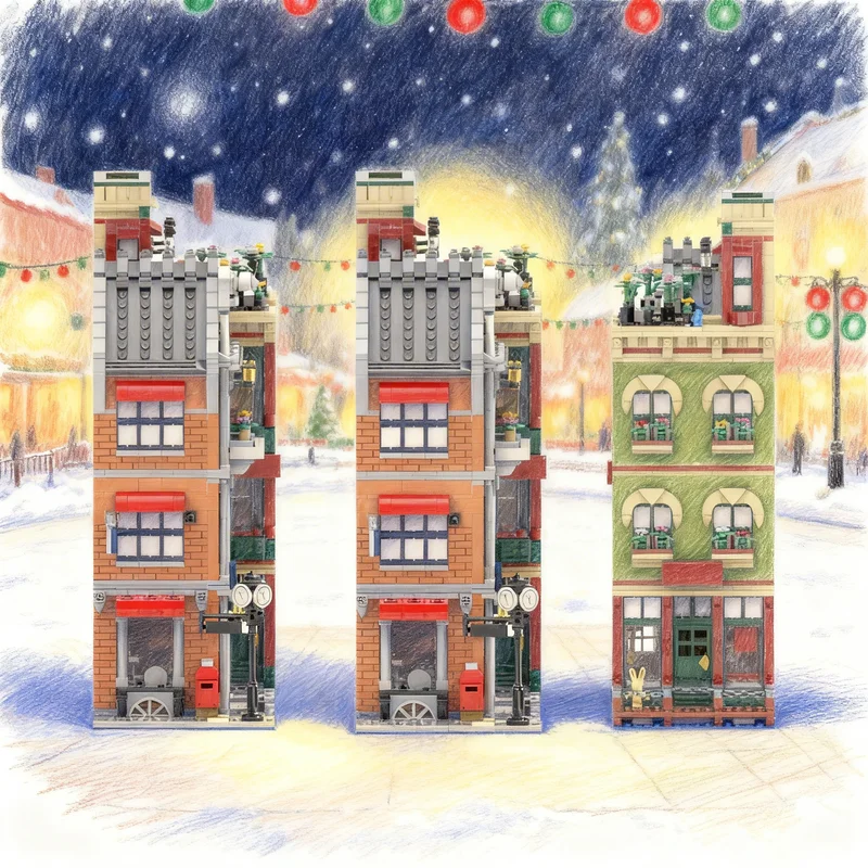 

4680pcs MOC Main Street Modular Streetscape Model Building Blocks Creative Gift DIY Display Decor Adult Premium Kids Desk Home
