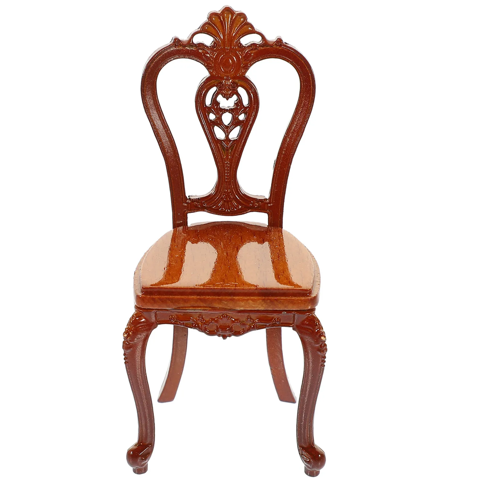 

Реалистичное миниатюрное кресло для декора мини-дома в винтажном стиле, крошечная мебель для настольного декора, красиво выполненная поделка