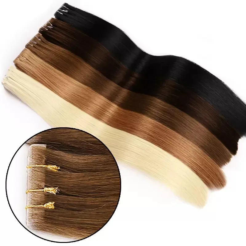 Injection Skin Hair Extensions Tape In Human Hairpieces Pre Bonded Hair Capsules Microlink Capsules Natural Straight Hair 100g