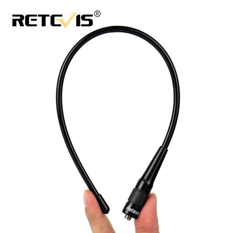 Retevis เครื่องรับสัญญาณเสาอากาศ RHD-771คู่ SMA-F สำหรับ H777 K-enwood 9030ยืดหยุ่นได้สำหรับวิทยุสื่อสารไร้สาย