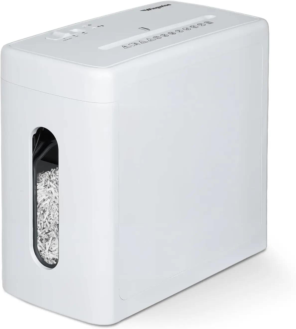 White Paper Shredder with 40dB Ultra-Quiet Operation for Home and Office Use