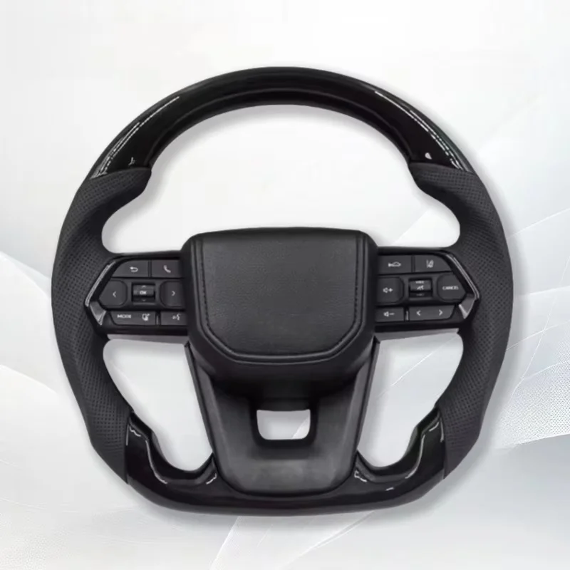 

Carbon Fiber Steering Wheel Car Accessories For Toyota Land Cruiser LC200 Steering Wheel 2022 LC300 Customize Steering Wheel