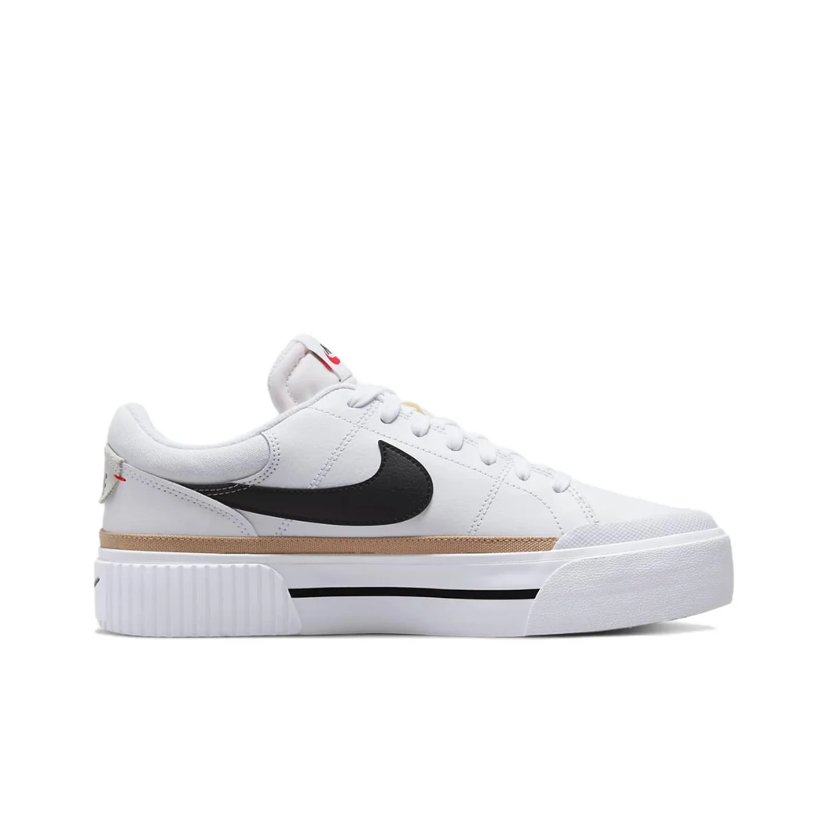 Nike originele COURT LEGACY LIFT schoenen Dames 2024 Nieuwe zomer Dikke zool Verhoogde mode lichtgewicht casual sneakers