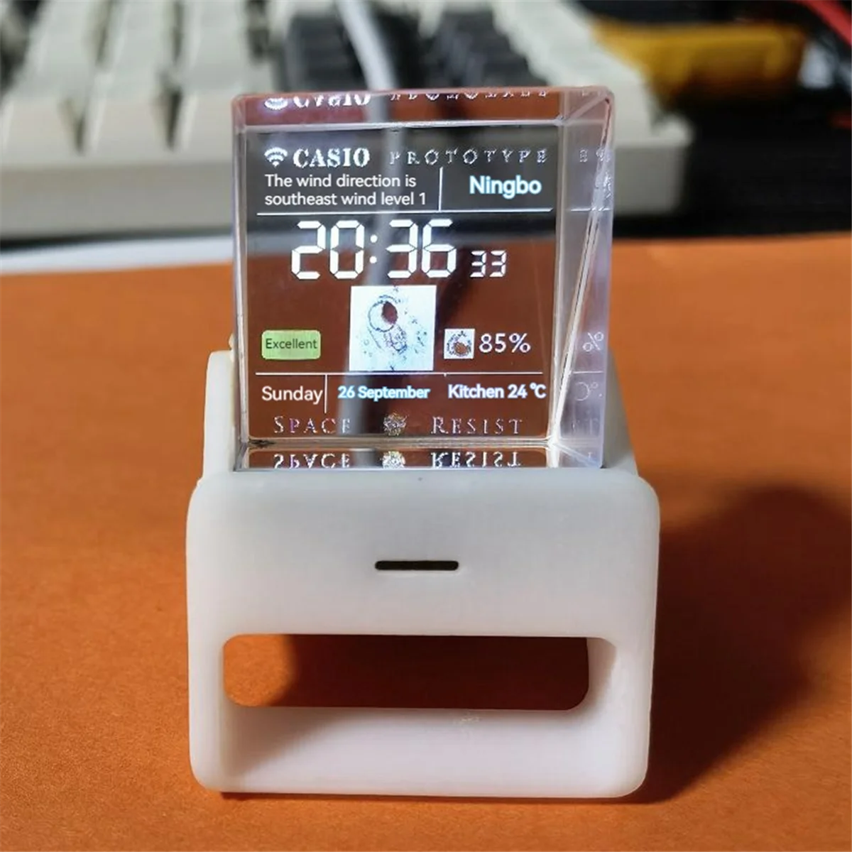 Spectrotee-Prisme de séparation virtuel holographique semi-transparent, petit écran holocubique TV, 25.4mm