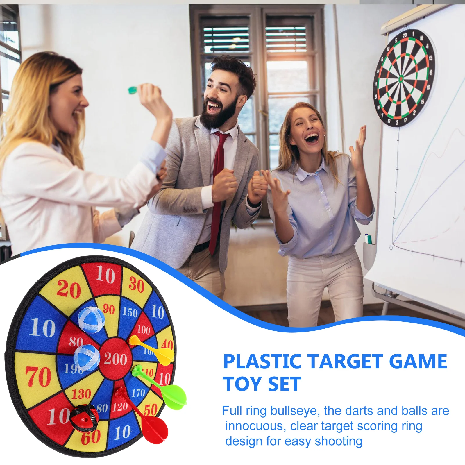 

13Pcs Colorful Plastic Target Board Set Outdoor Activity Toys Shooting Target Fun Darts Game
