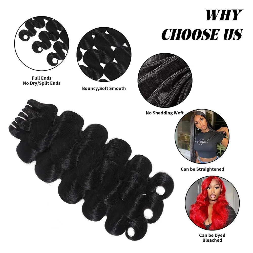 15A ダブル描画 12-28 インチ実体波人毛バンドルブラジル生毛 3 4 バンドル 100% 人毛エクステンションナチュラルカラー