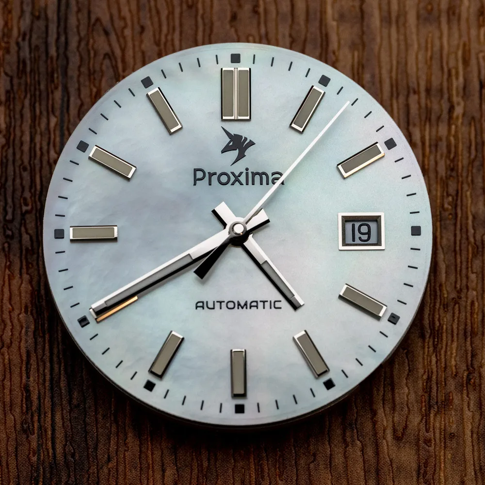 Imagem -05 - Proxima Px1705 Homens Relógio 39 mm Mop Dial Vintage Luxo Sapphire Pt5000 Escultura Mecânica Automática Fluted Bezel 10bar