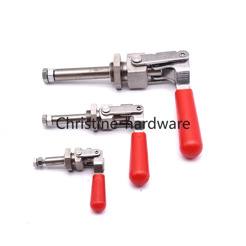 1Pcs Galvanized iron Adjustable Toggle Latch Stroke push clamp Quick fixed clip Home Tool box Compaction Fitting Toggle Latch