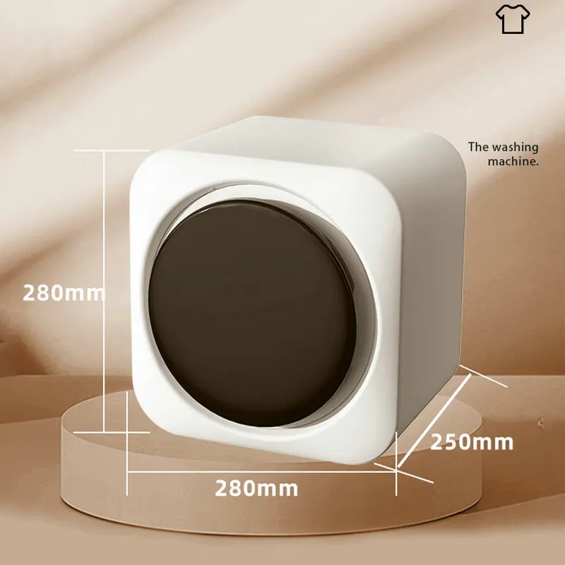Smart Touch Screen Mini Front Load Washer Dryer Energy Saving Lightweight Portable Automatic Household Laundry Appliance