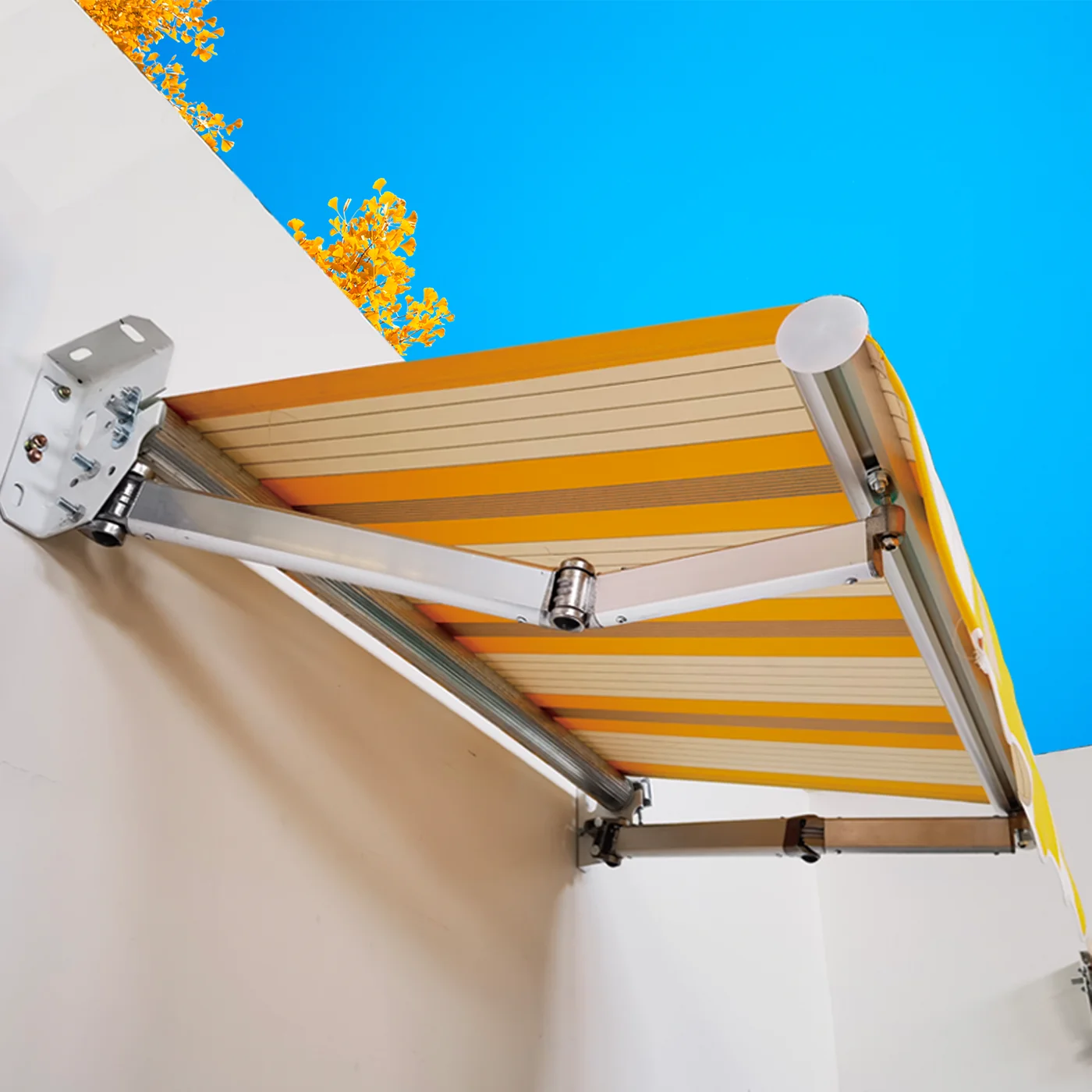 

UV-Resistant Retractable Canopy - For Shop, Hotel & Courtyard - Sturdy Construction, Waterproof & Foldable Design