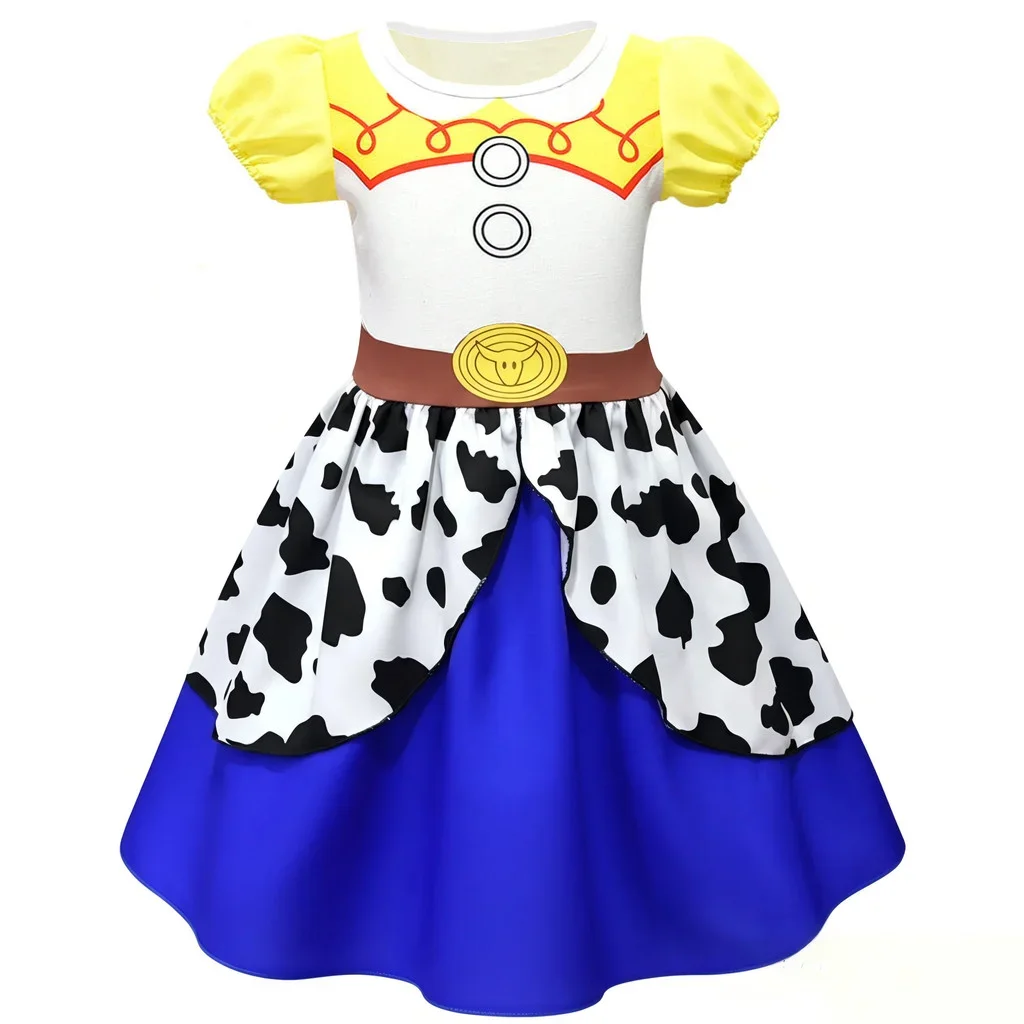 Kids Cowgirl Cowboy Outfit Set Cosplay Clothes Little Girls Halloween Carnival Costume view 5