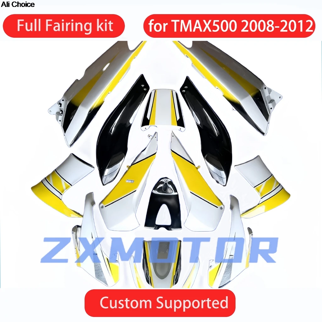 Fit For YAMAHA TMAX500 2008 2009 2010 2011 2012 High Quality Fairings TMAX 500 Motorcycle Bodywork Fairing Kit ABS Injection