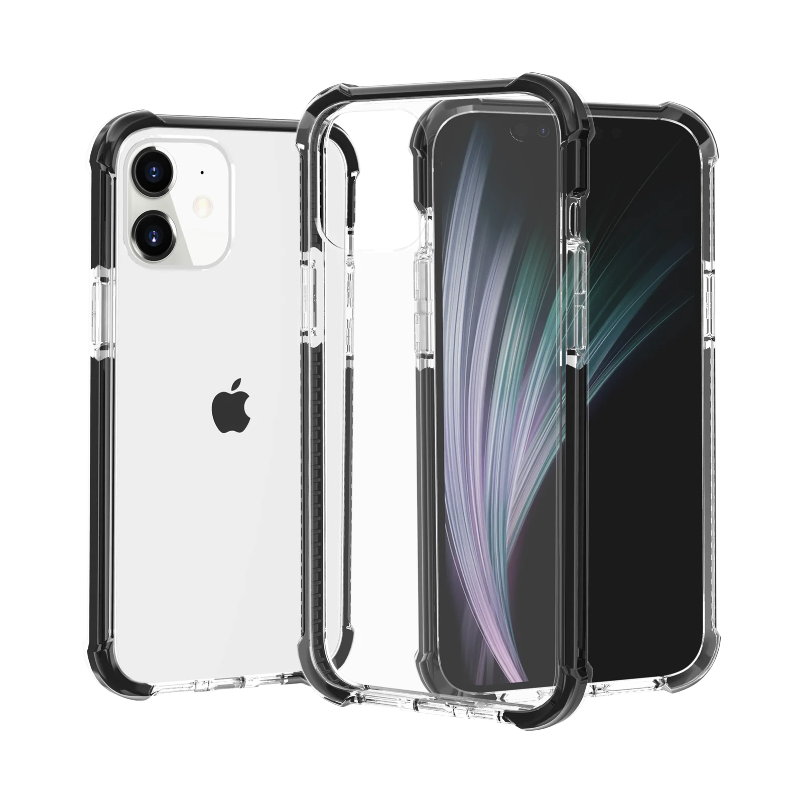 

Hybrid Shockproof Cover For iphone 14 13 12 11 15 Pro XR X S Max Air Cushion Bag Case With Acrylic Crystal Clear Hard Back Shell