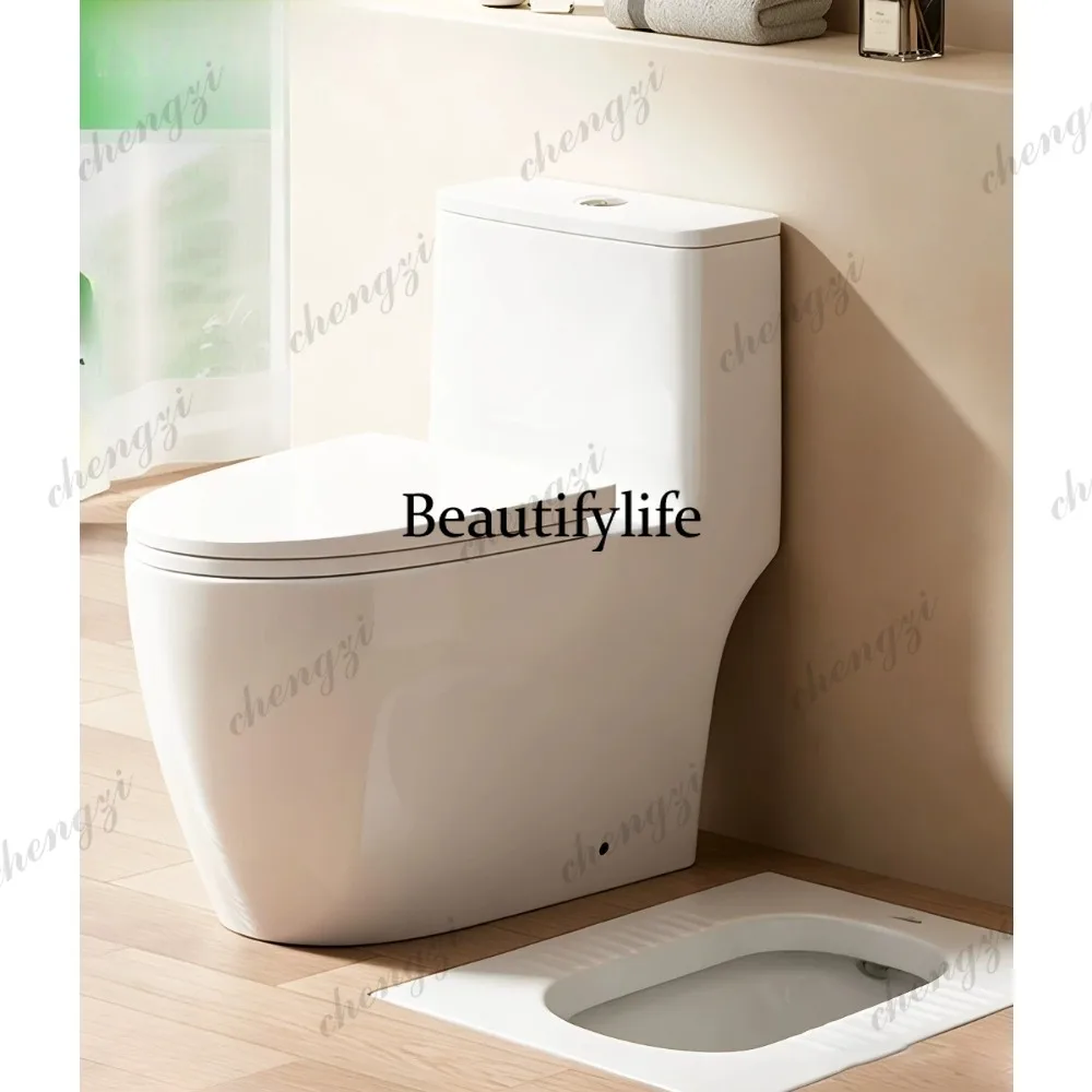 

Household toilet super swirl straight flush toilet directly installed without dismantling