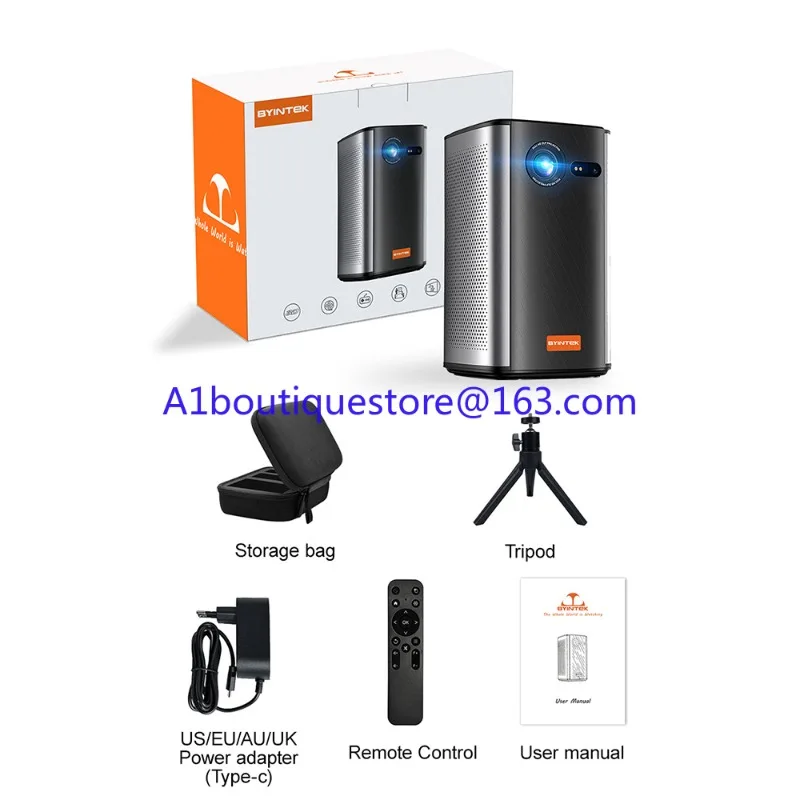 P70 Mini DLP Android Smart Nirkabel 3D Portabel Luar Ruangan 4k Mini Pocket Home Theater Proyektor