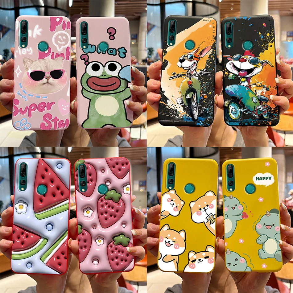 For Honor 9X Premium Case Honor 9X STK-LX1 Phone Case Honor 9X 9 x Cute Bear Cartoon Frog ShockProof Silicone Back Cover Fundas