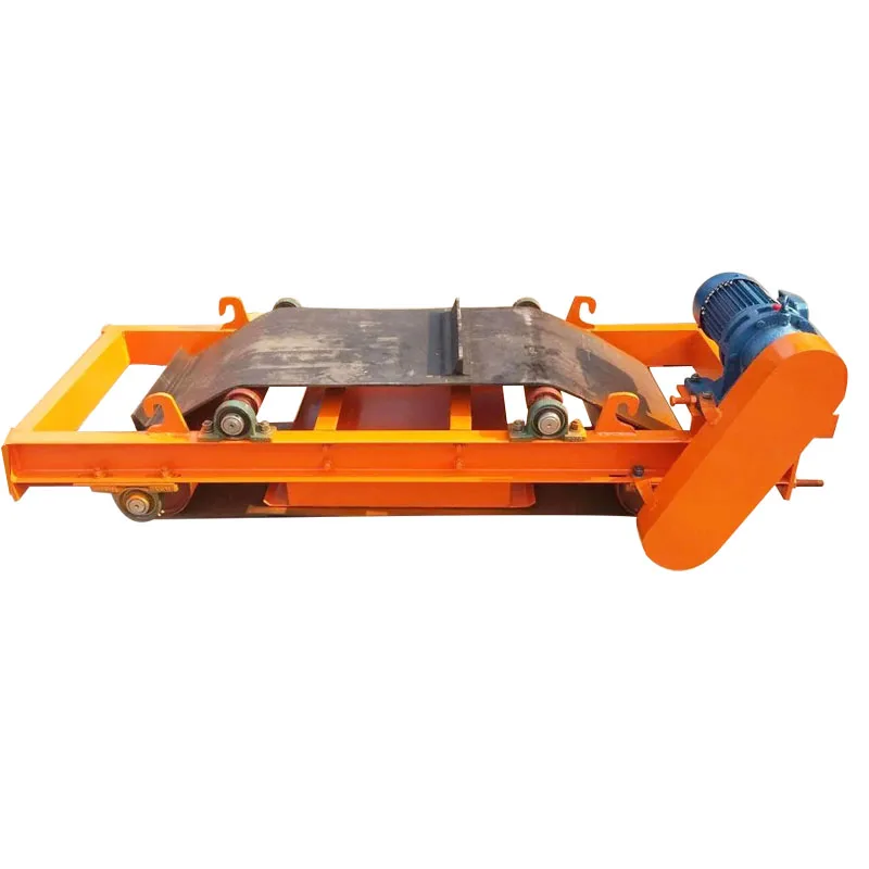 high intensity dry suspended self cleaning Cross Belt magnetic separator for iron ore