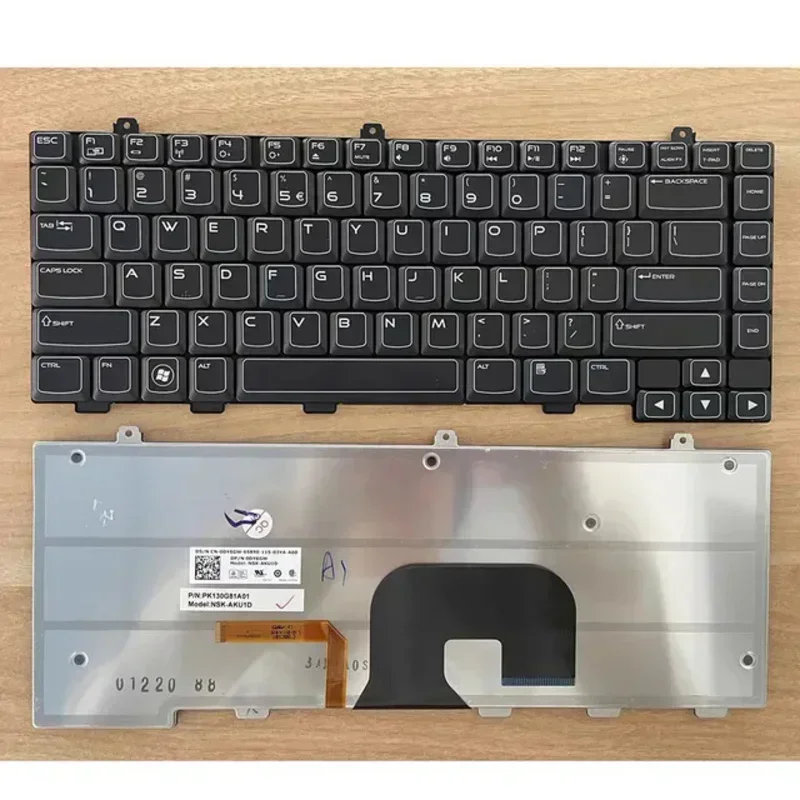 Teclado retroiluminado para Dell Alienware, M14x, R1, M14X, R2, NSK, AKU1E, TC9DN, PK130G81A13, nuevo