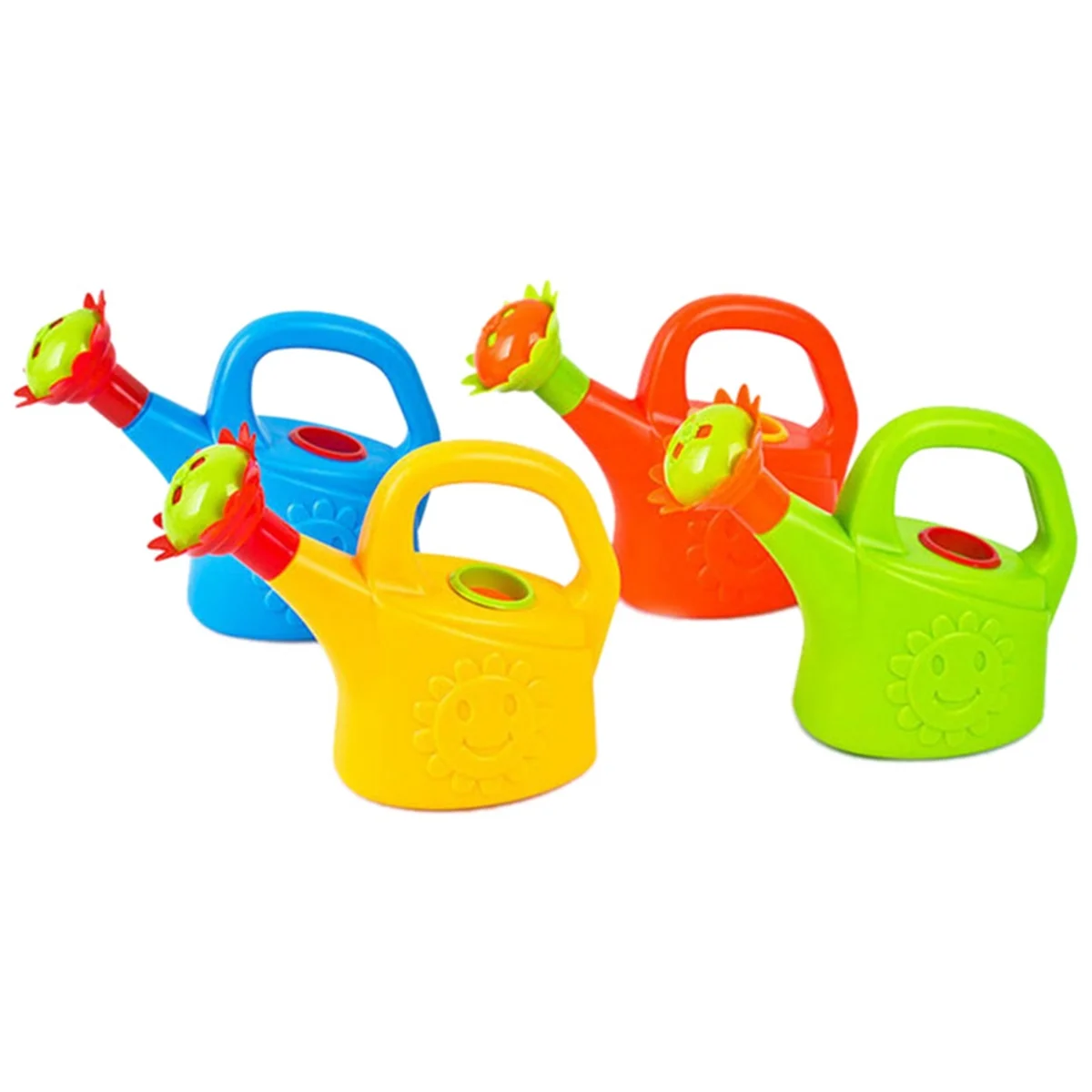 

4PCS Plastic Watering Cans Chicken Watering Garden Play Watering Cans Kids Beach Bath Watering Cans Ran Color