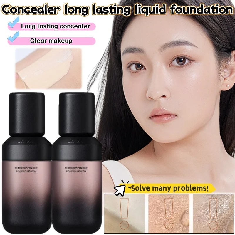 

Skin Nourishing and Long-lasting Makeup Foundation 35g Long-lasting Makeup Brightening Oil Control Concealer Base Makeup
