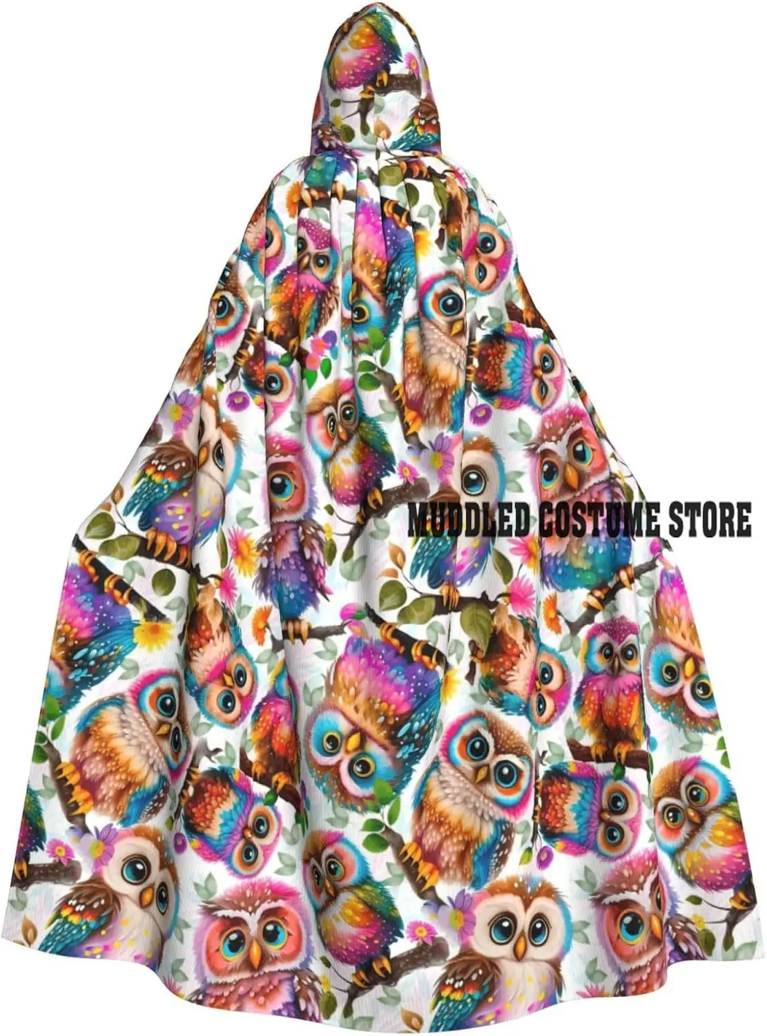 

Сова Хэллоуин взрослая накидка с капюшоном плащ ведьмы халат плащи для мужчин женщин косплей костюмы для вечеринок