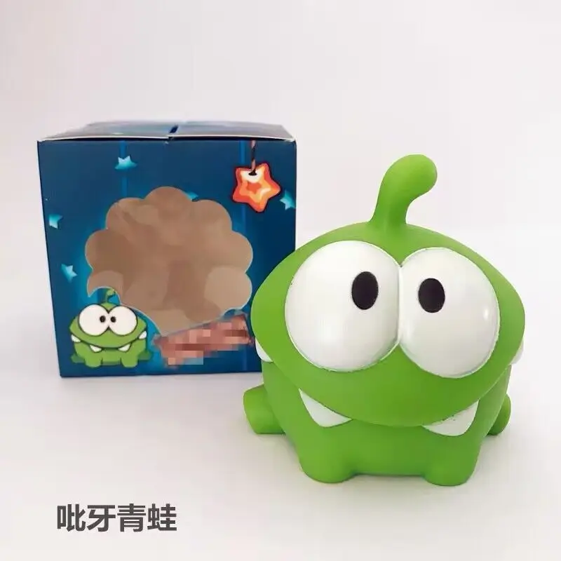 

1pcs Kawaii Cut The Rope Om Nom Dolls Toys Fashion Game Cartoon Green Frog Animals for Boys Girls Teens Christmas Birthday Gifts