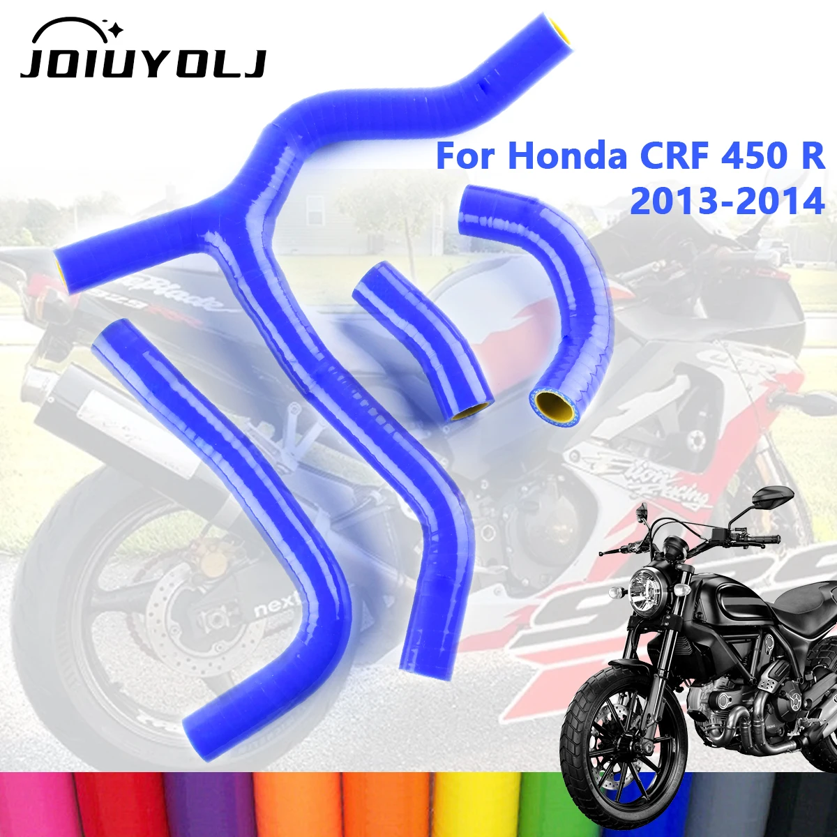 

For 2013-2014 Honda CRF450 CRF450R CRF 450 R Motorcycle Silicone Radiator Coolant Hose Kit