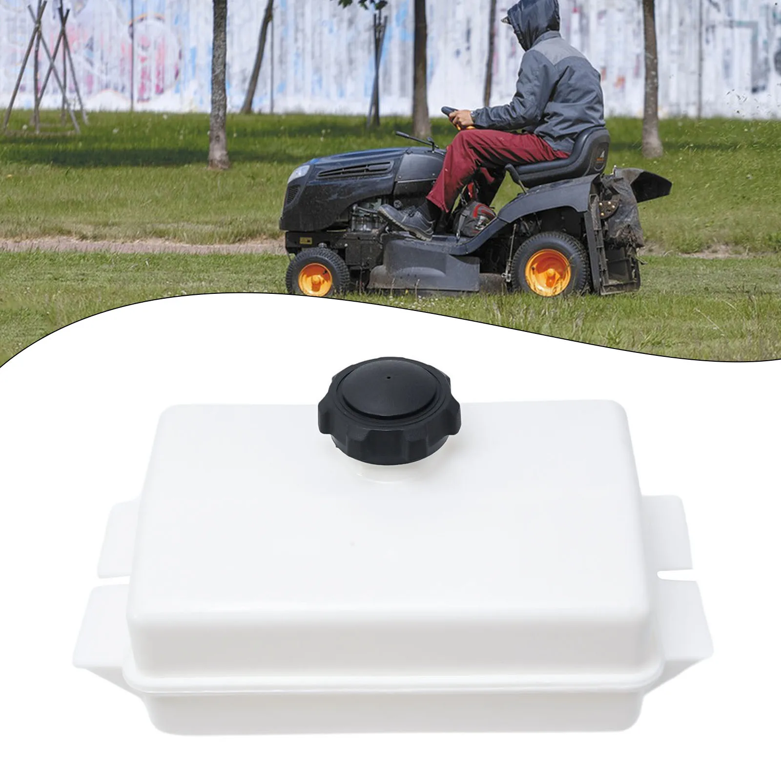 Lawn Mower Parts Fuel Tank Plastic 13 inch Long lasting 184900 For Craftsman Easy Installation Front Fuel Tank