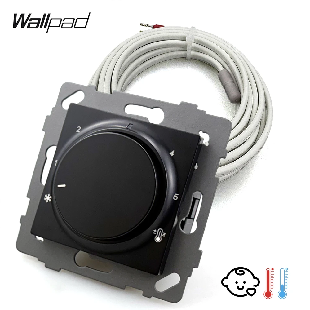 

Wallpad Q7 Manual Temperature Controller Thermostat Thermoregulator Electric Floor Heating Cooling Child Protection 220-250V