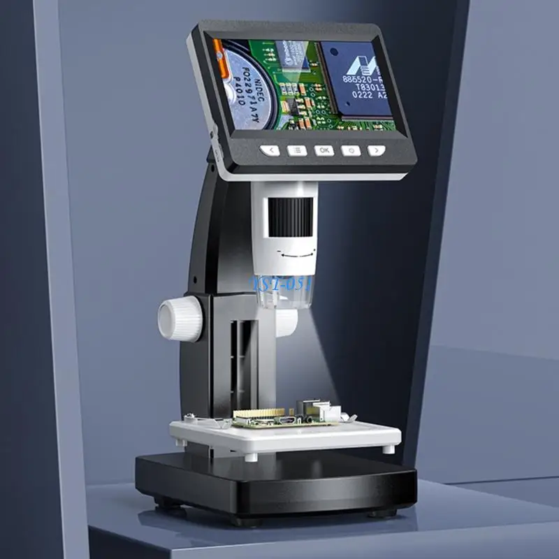 

E15A Easy Carry 200X Magnification USB Microscope with Screen for Coin Collector