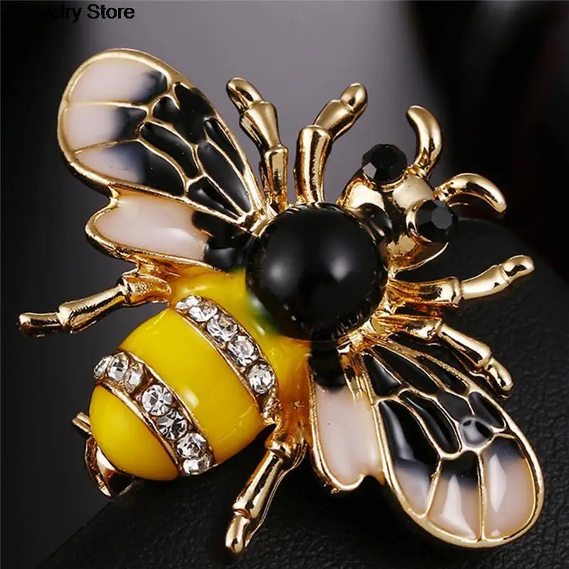 Unisex Enamel Bee Brooches Insect Brooch Pin Cute Small Badges Fashion Jewelry Wholesale Women and Men Jewelry hot