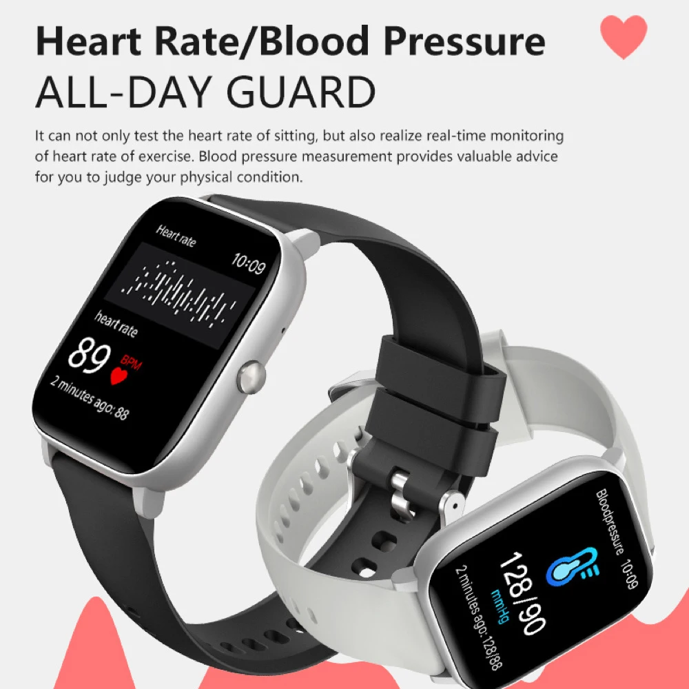 Blue Tooth Call Smartwatch Women Waterproof Smart Watch Men Sleep Health Monitoring Smart Reminder News Push Exercise Recording