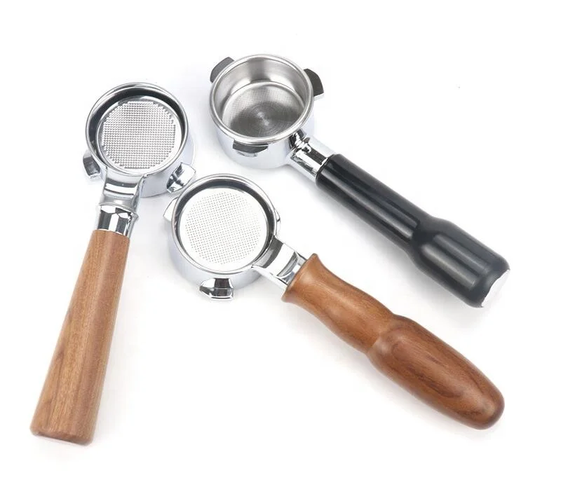 

Кофемашина для эспрессо, портафильтр 51/54/58 мм, бездонная кофемашина для эспрессо с деревянной ручкой, кухонные аксессуары