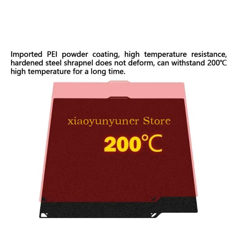 

P9JB Гибкая сборочная пластина из пружинной стали 260x271 мм с двойной поверхностью Требуется эпоксидная смола с защитой от PEI