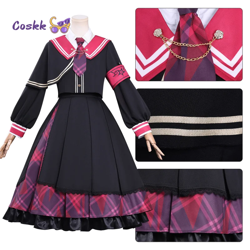 

Никадо Хиро Косплей Волшебная Девушка Ведьма Пробный Костюм Аниме Mahou Shoujo No Majo Saiban Униформа Женское Милое Платье Костюм Опора