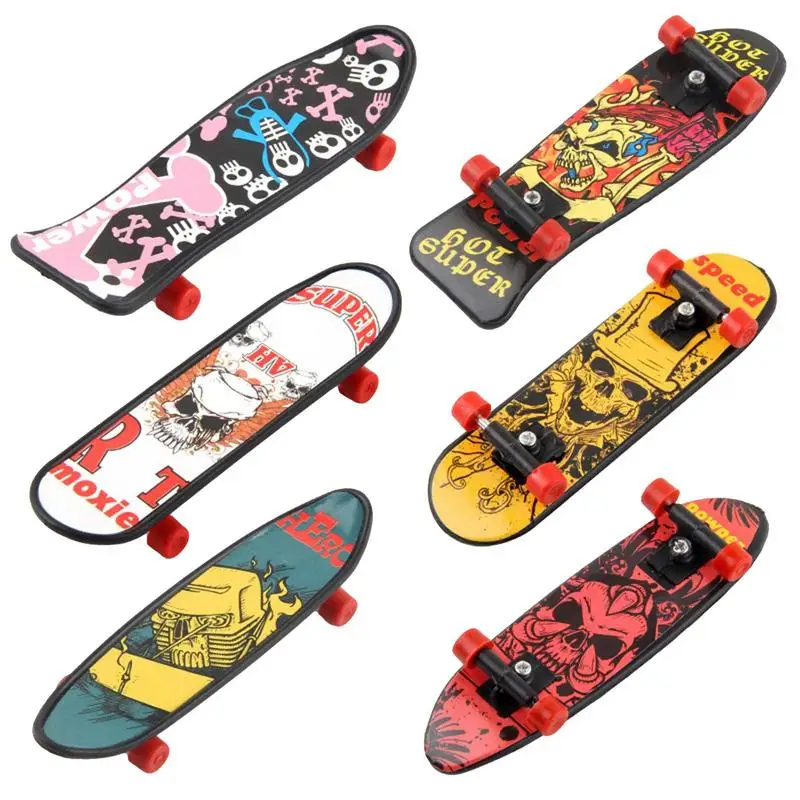 Stampa professionale in lega con supporto per tastiera, skateboard, mini tavole da dito, camion da skate, skateboard da dito per giocattolo per bambini, regalo per bambini