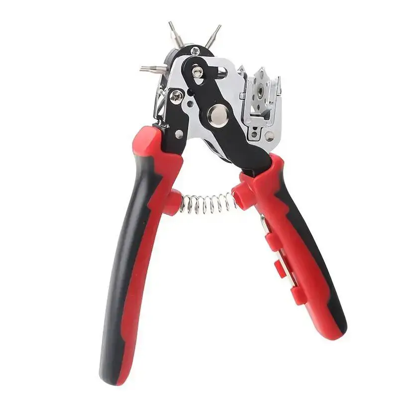 Leather Hole Punch Heavy Duty Rotary Punch Plier Tool DIY Craft Projects Hole Puncher For Shoes Saddles Watch Bands Fabric Dog