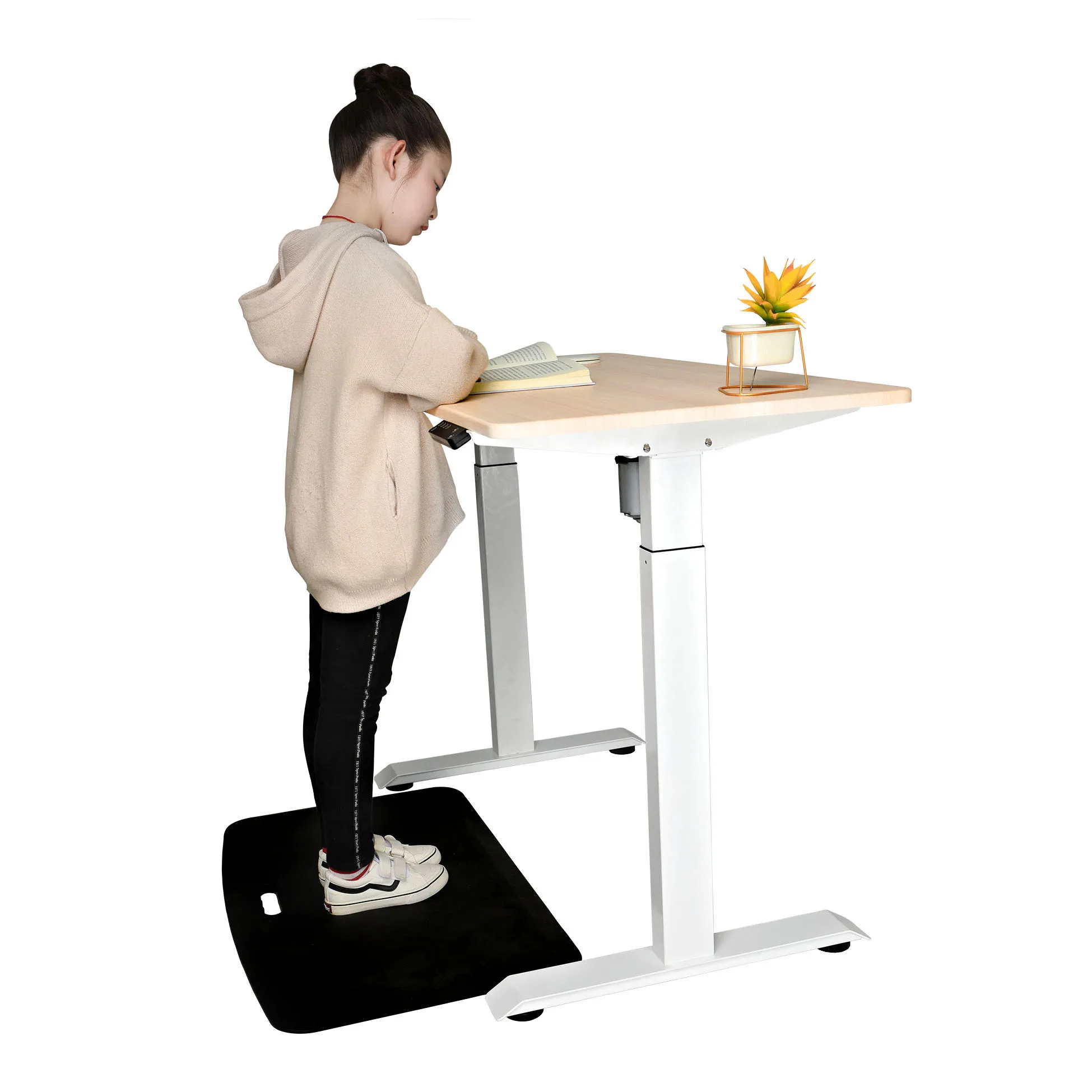 electric adjustable height managers office computer standing desk frame