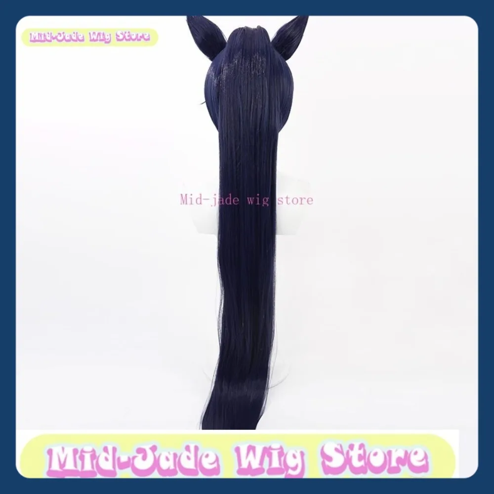 Mid-jade Pruik Winkel Blauw Archief Serika Nieuwjaar Cosplay Pruik Anime Spel Rollenspel Halloween Party Prestaties Synthetisch haar