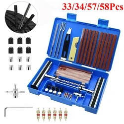 Car Tire Repair Tool Tire Repair Kit Studding Tool Set Auto Bike Motorcycle Tire Repair Puncture Plug Car Accessories