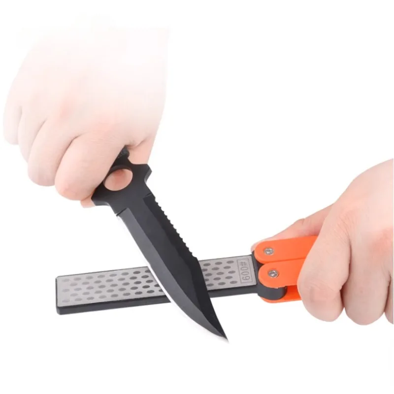 

‌ Портативный двусторонний точильный камень — профессиональная складная точилка для ножей для кухни и улицы, компактный и прочный инструмент для заточки
