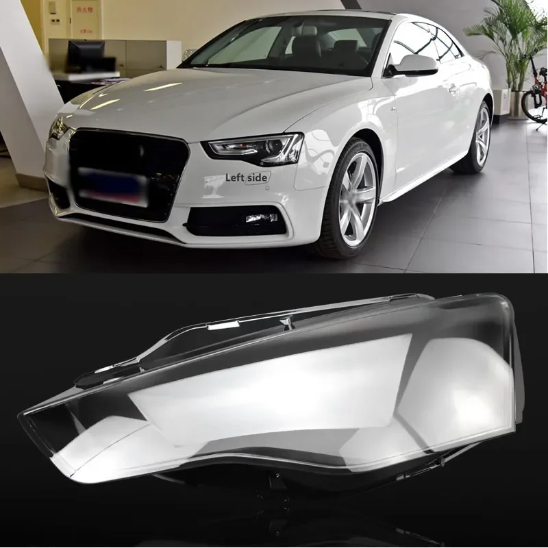 

Car Front Headlight Cover Lens Glass Headlamps Transparent Lampshade Lamp Shell Masks For Audi A5 2012-2016