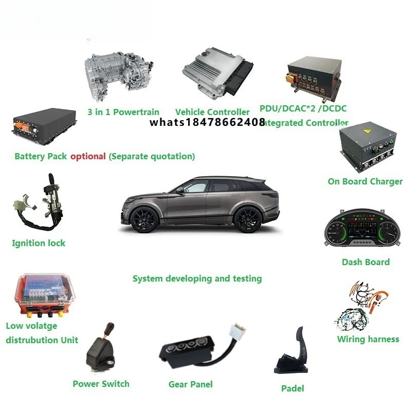 20KW - 60KW 45KW - 120KW EV EV Car Conversion Kit for A00 A0 Class B Model Car Medium Large SUV