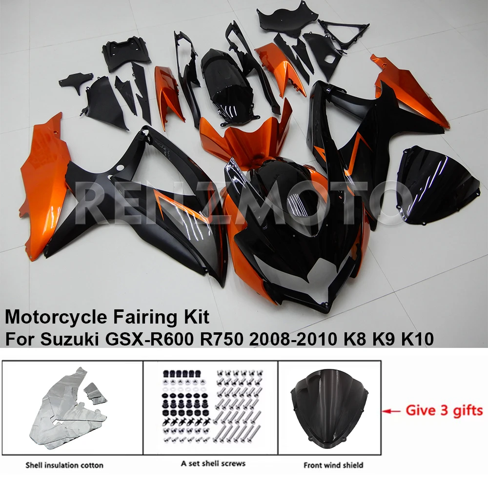 

Injection Mold New ABS Fairings Kit Fit for Suzuki GSX-R 600 750 K8 2008 2009 2010 08 09 10 Bodywork Set Blue gsxr 600 k8