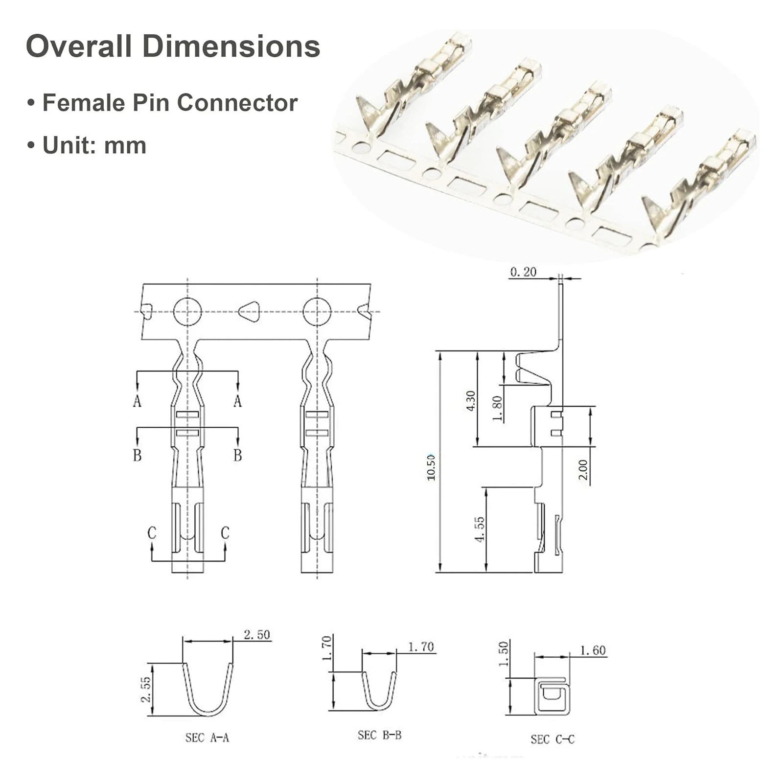 50/100 пар разъемов Dupont 2,54 мм, перемычка, кабель, контактный разъем, мужской и женский обжимной штифт, комплект для перемычки корпуса
